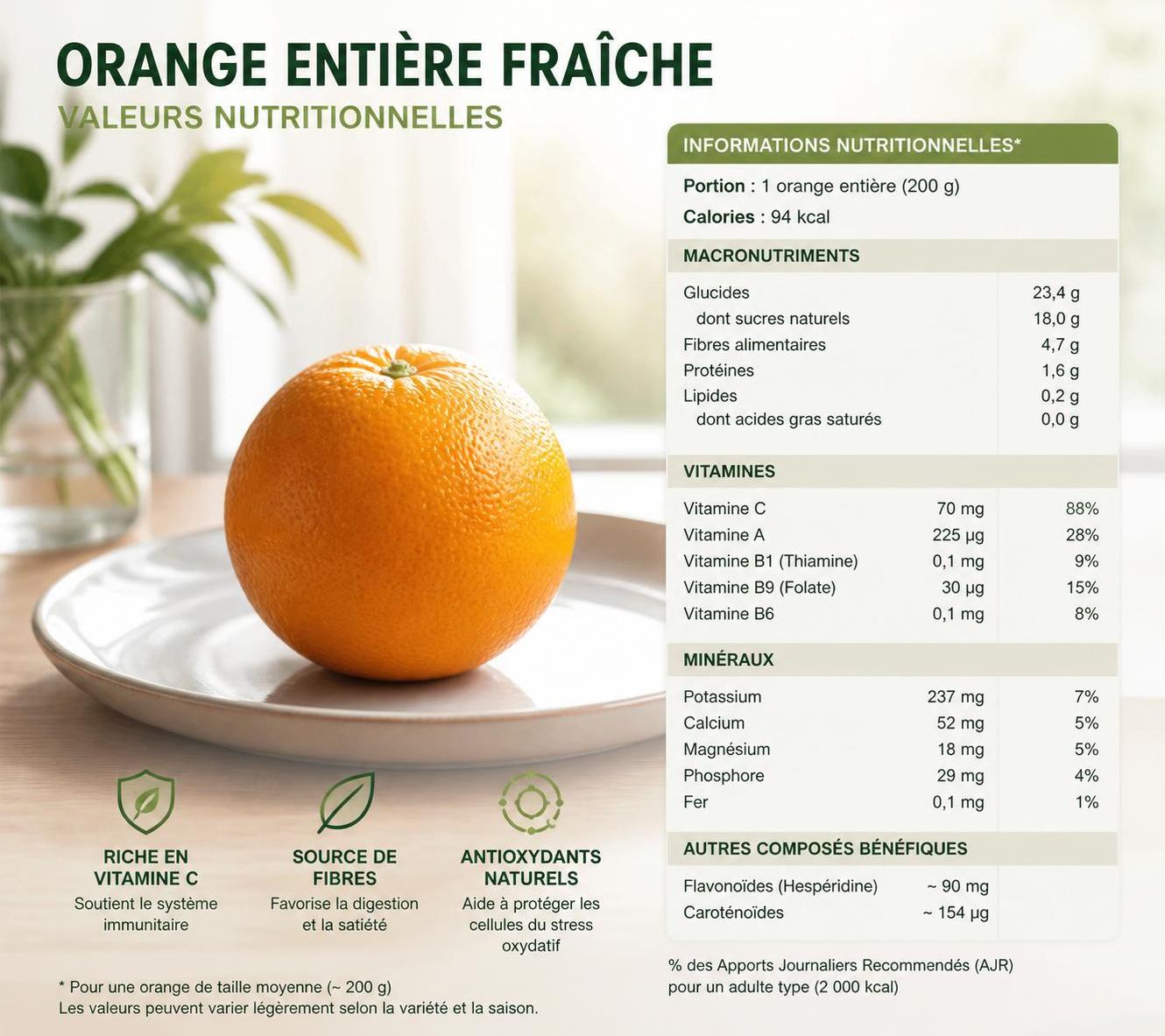 découvrez l'apport calorique et les valeurs nutritionnelles de l'orange, avec une comparaison détaillée pour mieux comprendre ses bienfaits pour la santé.