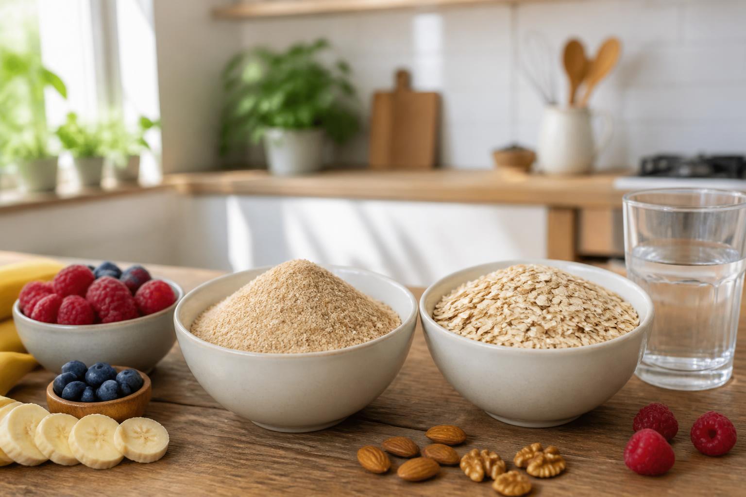 découvrez les différences entre son d'avoine et flocon d'avoine pour choisir celui qui correspond le mieux à vos objectifs santé et nutrition.