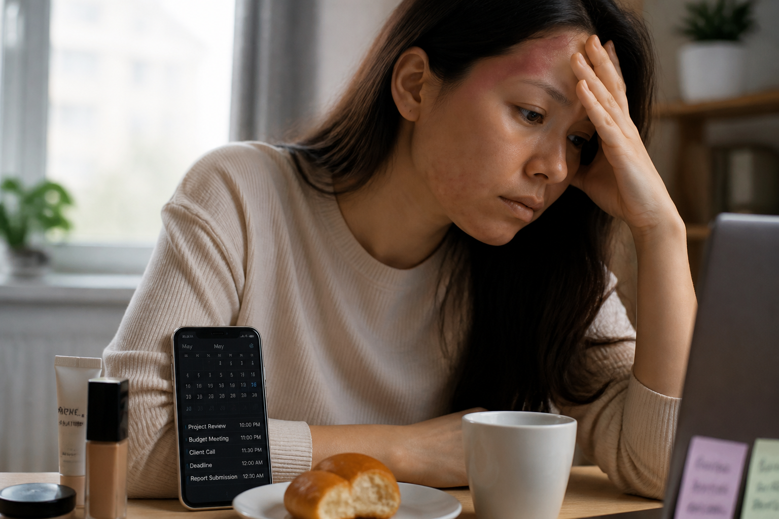 Acné adulte : causes hormonales, stress et erreurs de routine