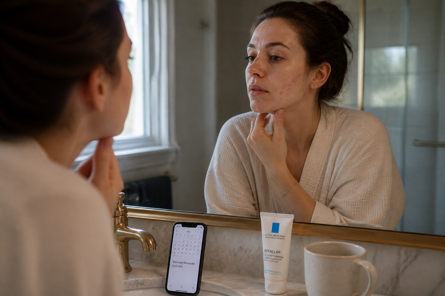 Acné adulte : causes hormonales, stress et erreurs de routine