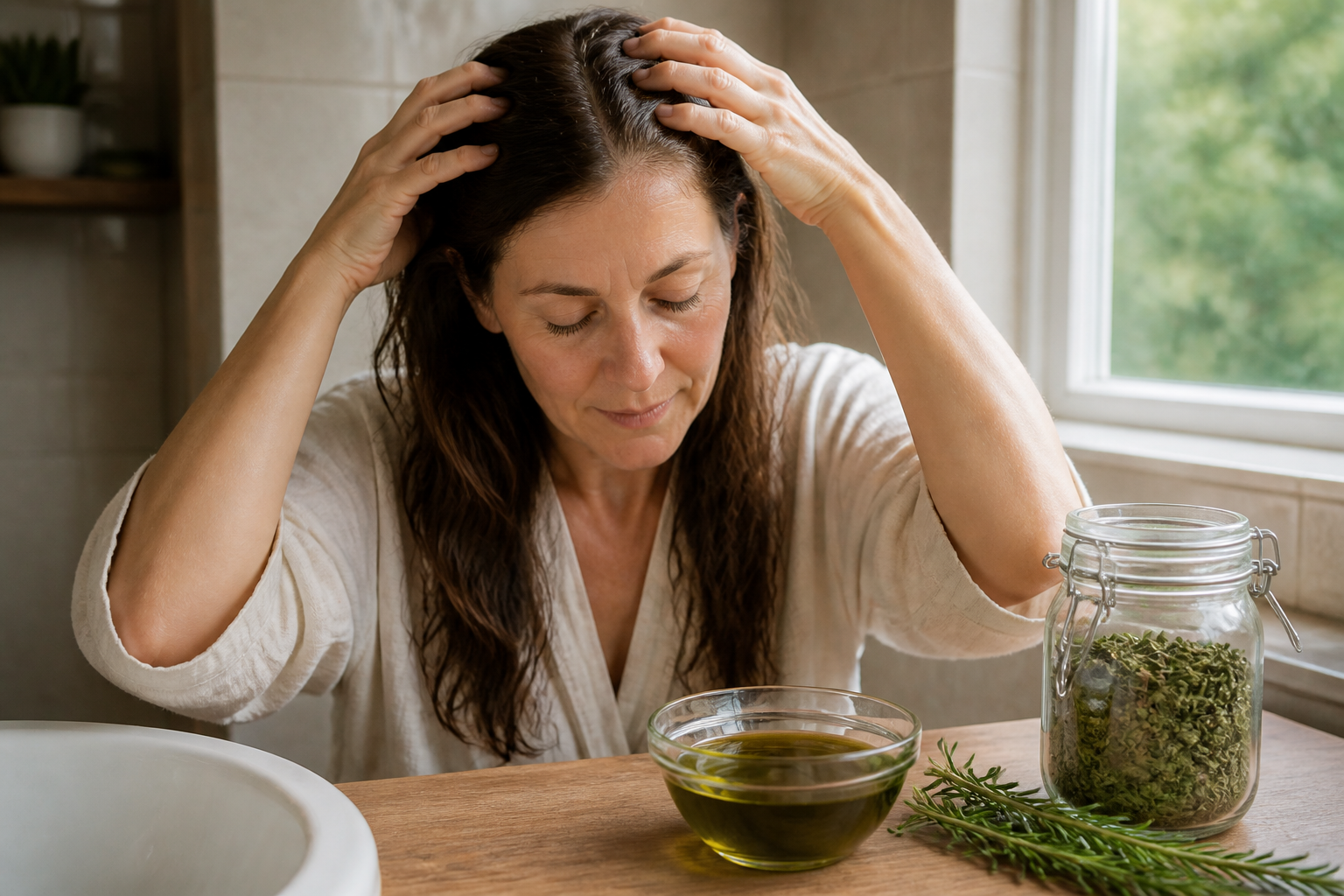 Chute de cheveux chez la femme : traitements naturels et limites