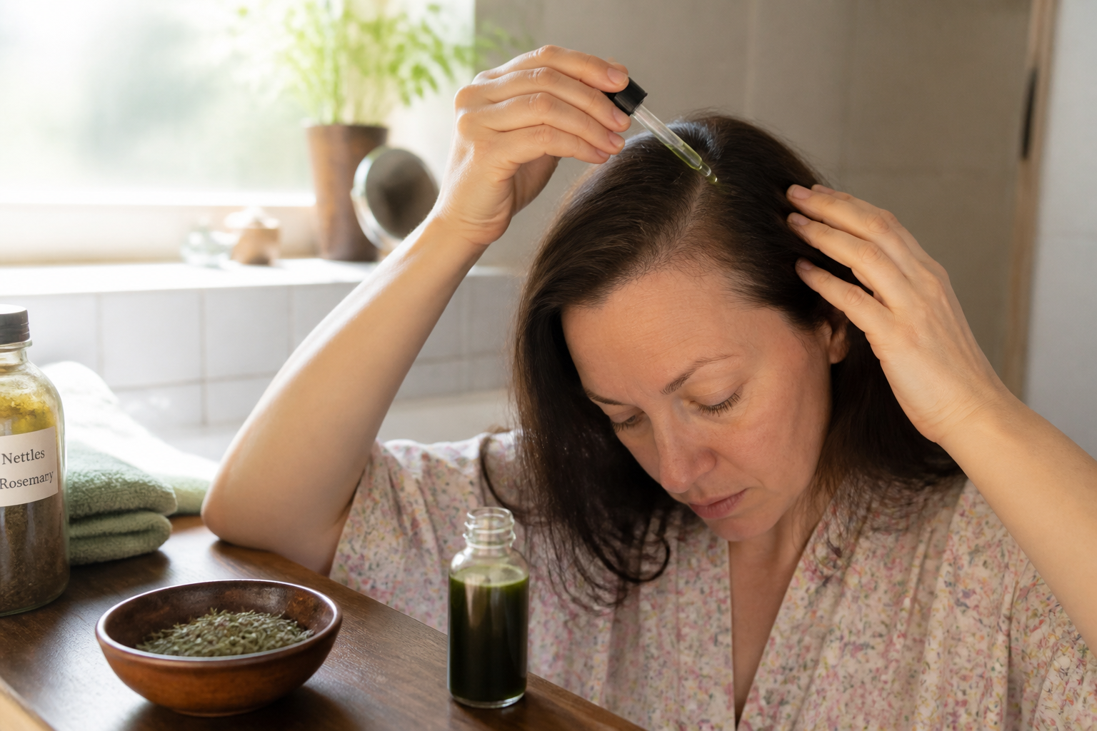 Chute de cheveux chez la femme : traitements naturels et limites